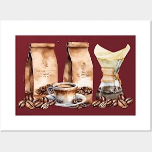 Coffee beans Posters and Art